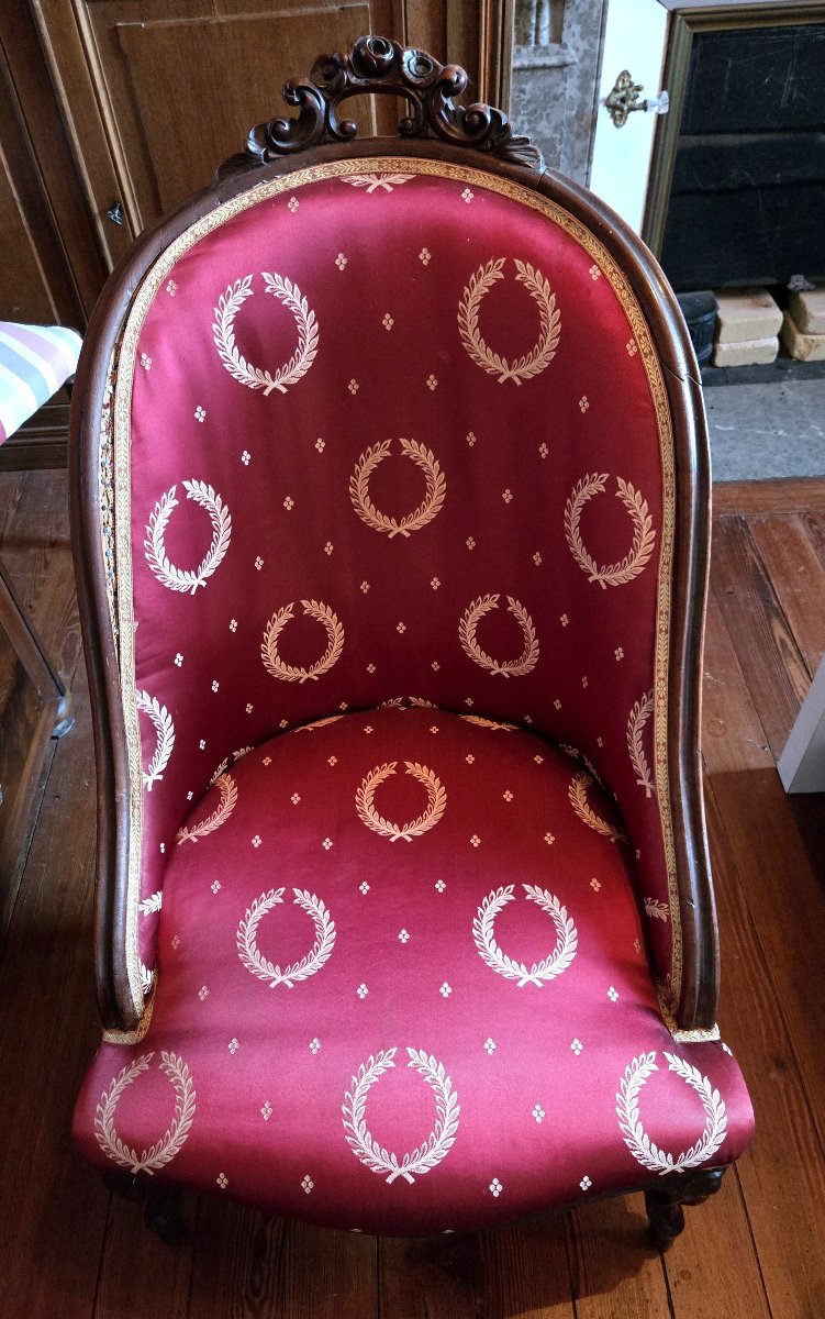 Empire-style Mahogany Armchair – Early 19th Century  -photo-1