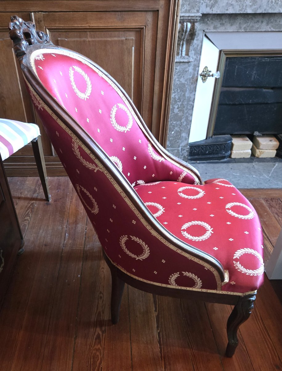 Empire-style Mahogany Armchair – Early 19th Century  -photo-6