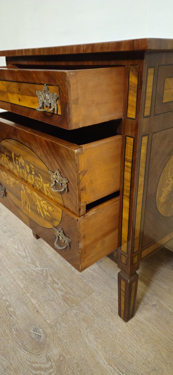 Commode de Dame marquetée – Style Louis XVI - XXeme    -photo-4