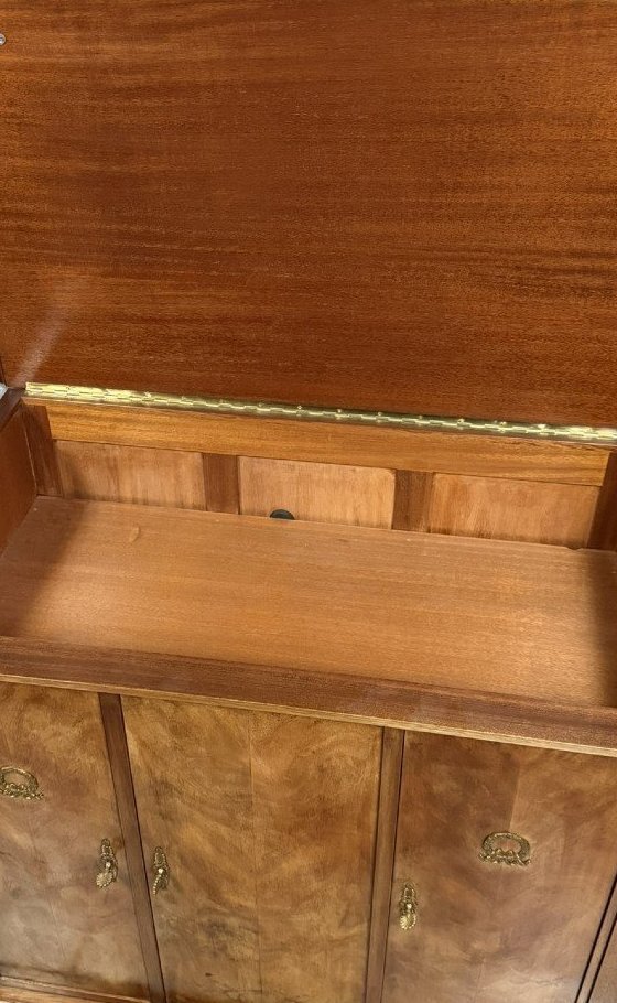 Antique Mahogany Sideboard/buffet With Bronze Mounts – Empire Style  -photo-4