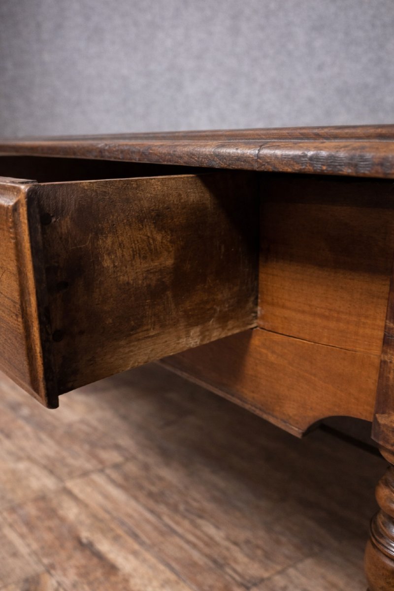 Large Antique Solid Wood Table – Country/rustic Style  -photo-3