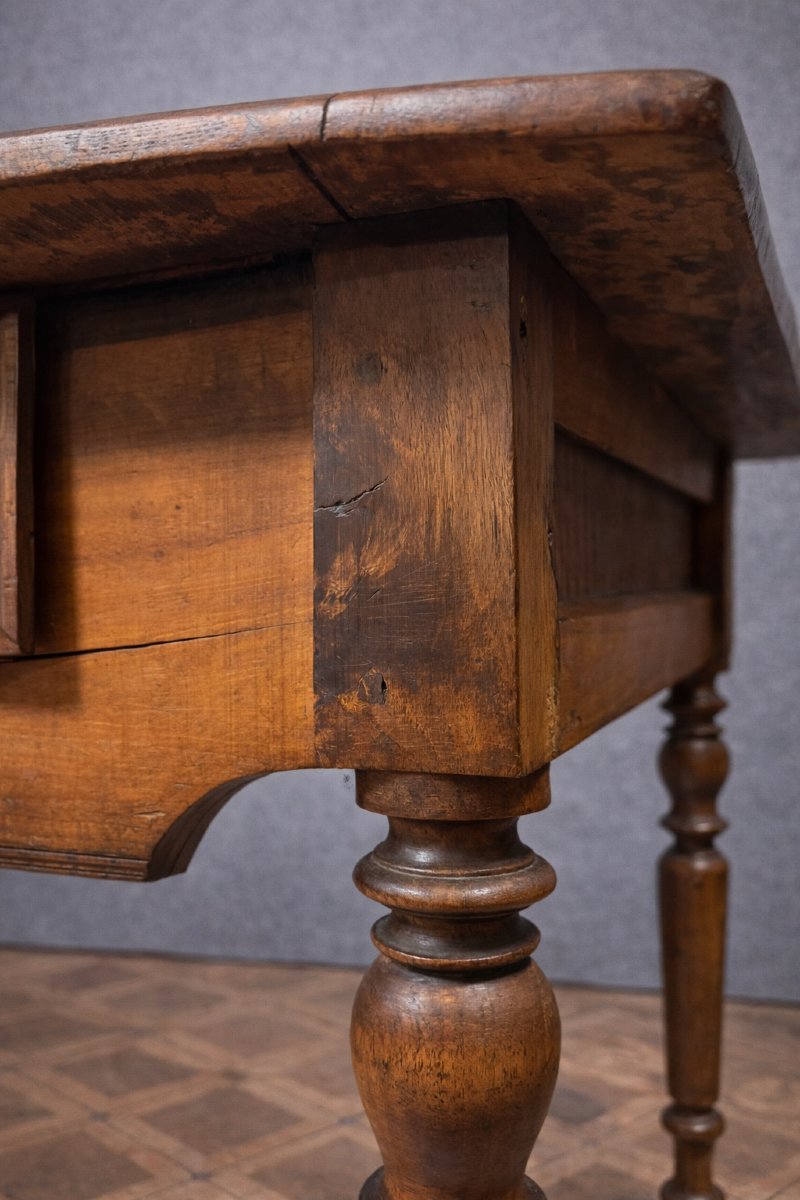 Large Antique Solid Wood Table – Country/rustic Style  -photo-4