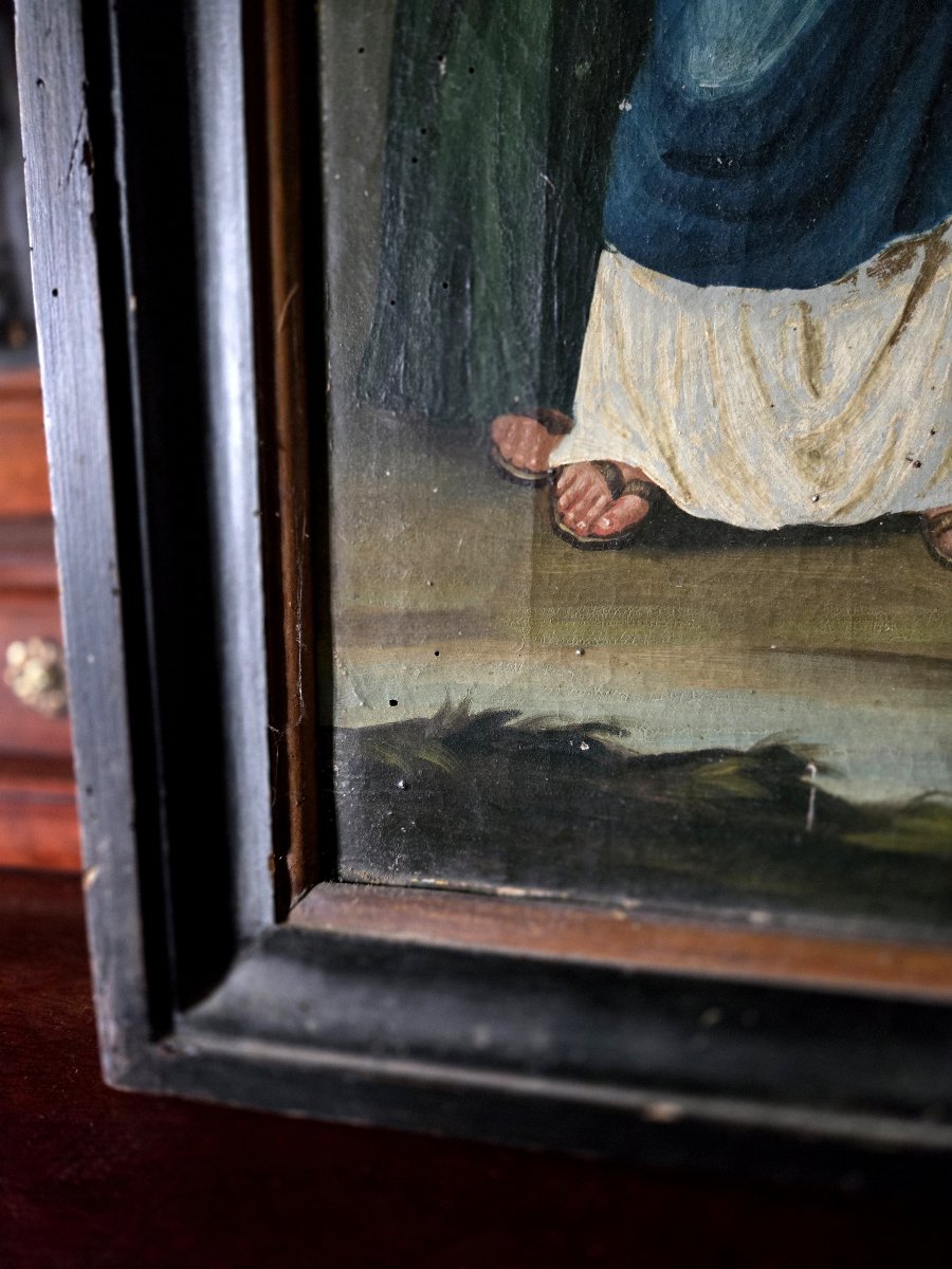 Chemin de Croix – Huile sur toile – Fin XVIIIe / Début XIXe siècle -photo-6