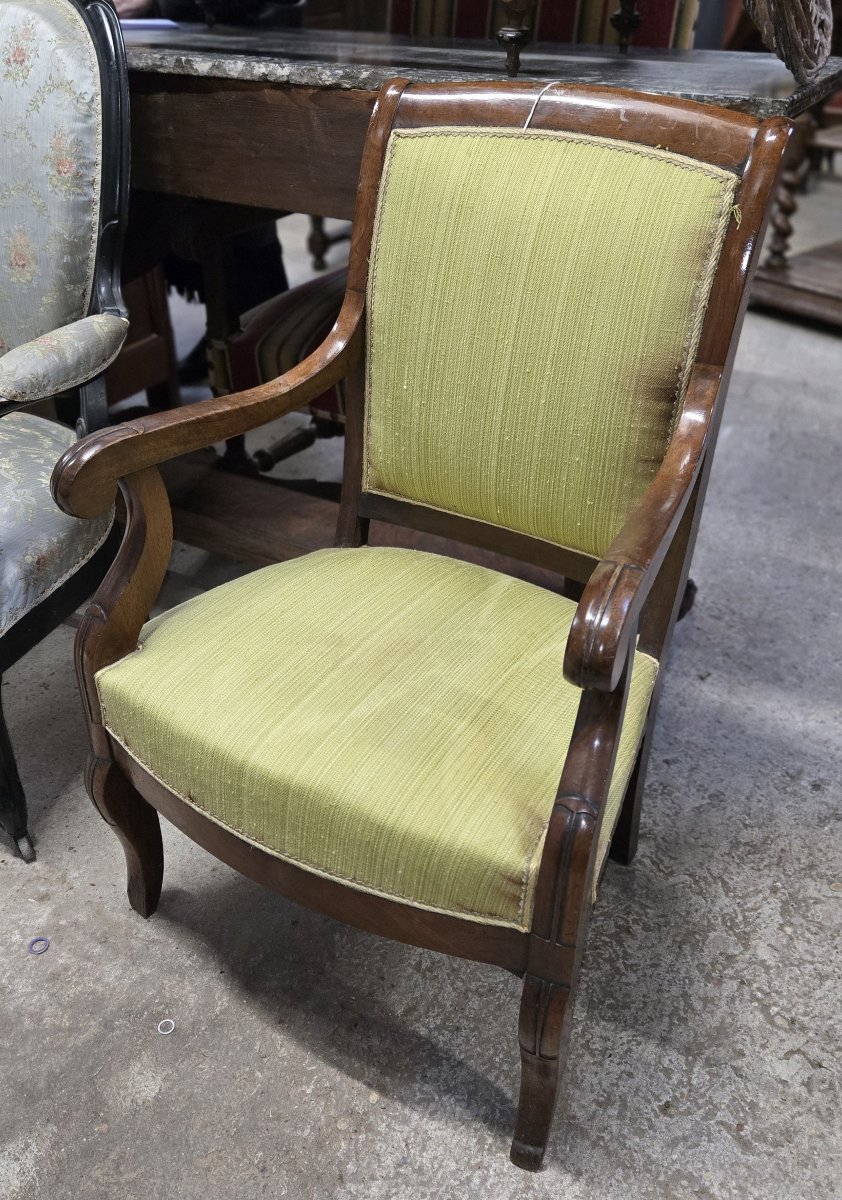 Empire Mahogany Armchair – 19th Century -photo-4