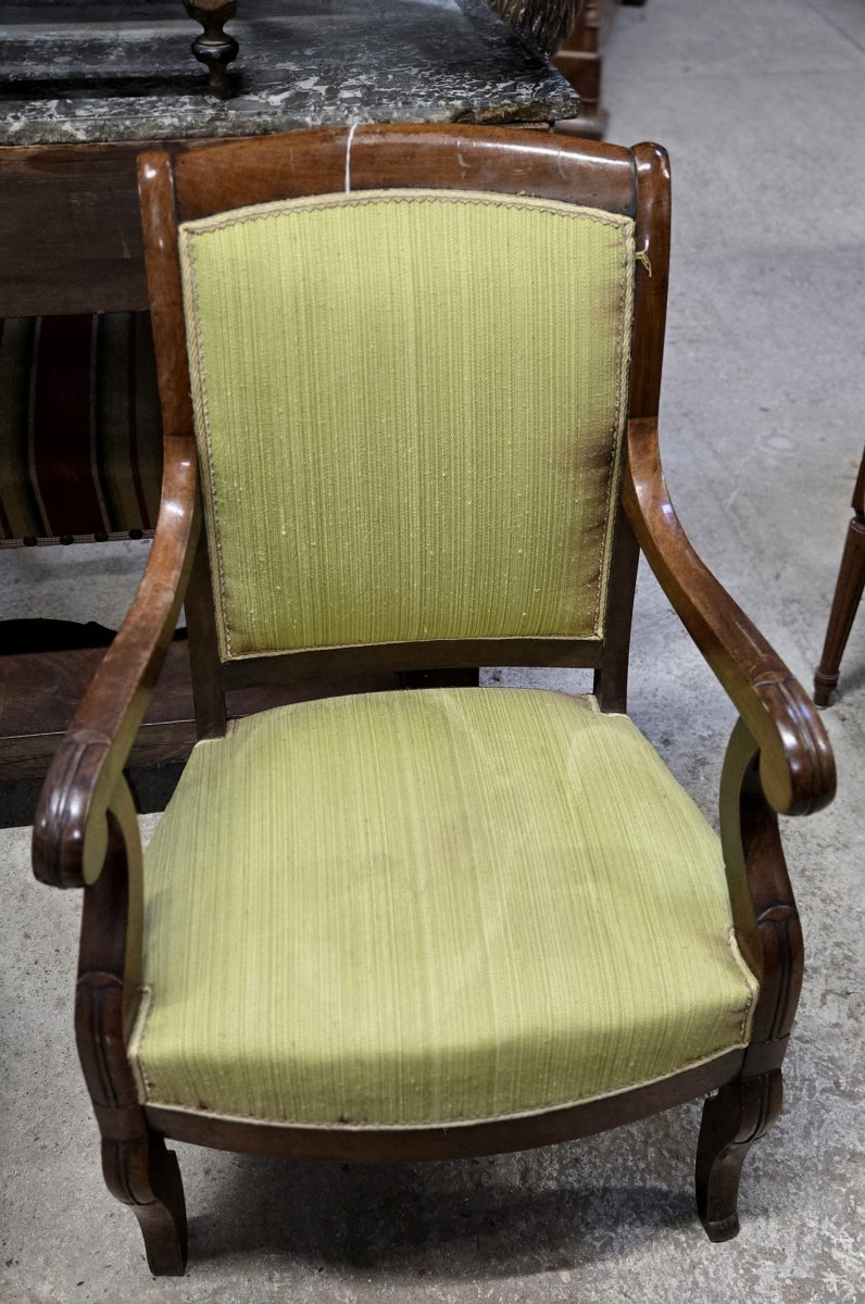 Empire Mahogany Armchair – 19th Century -photo-5
