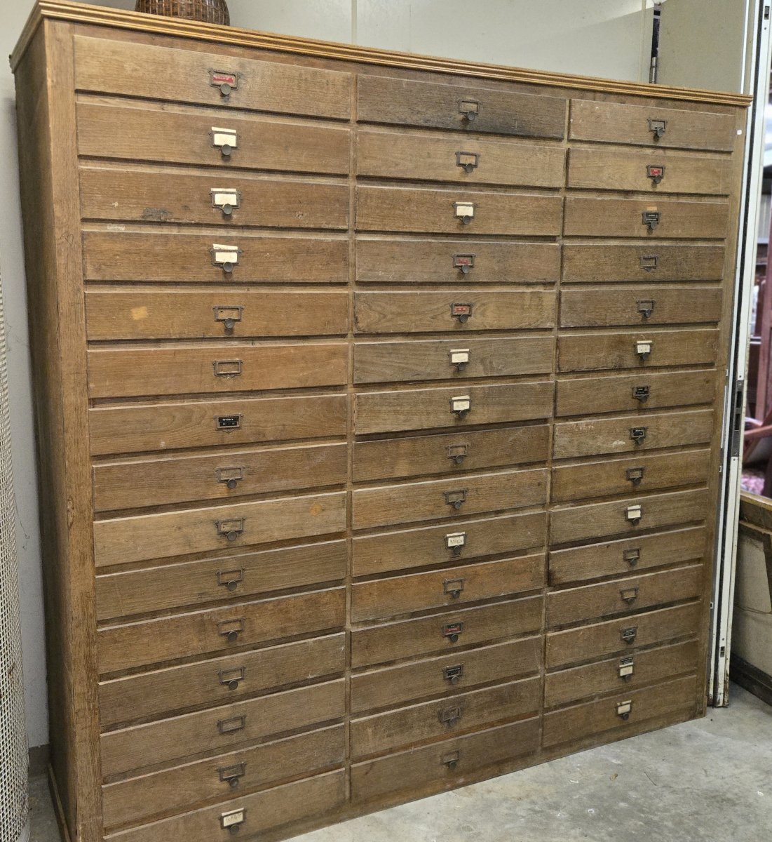 Large Antique Workshop Cabinet With Drawers – Antique Workshop/hardware/item #2 -photo-1