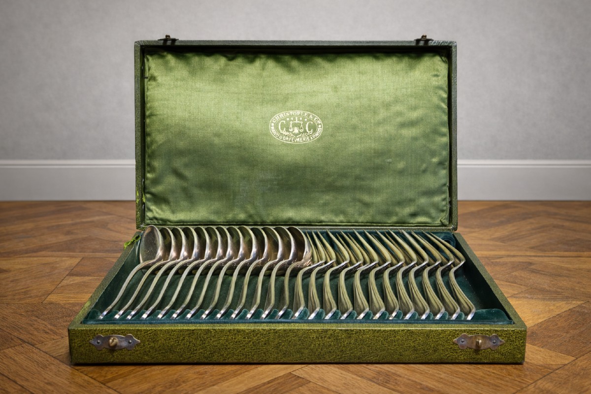 Christofle & Cie Flatware Set – 24 Pieces In Silver-plated Metal – Original Box