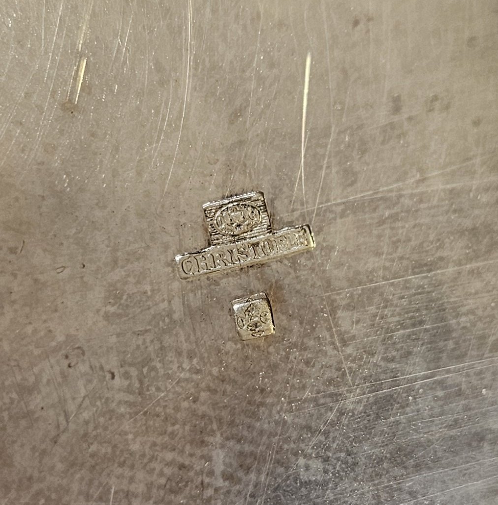 Christofle – Silver-plated Metal Porridge/porridge Service – Original Box – -photo-7