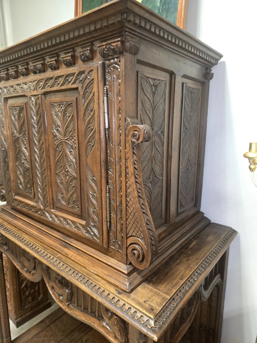 Renaissance Cabinet – 17th Century – Solid Walnut -photo-5