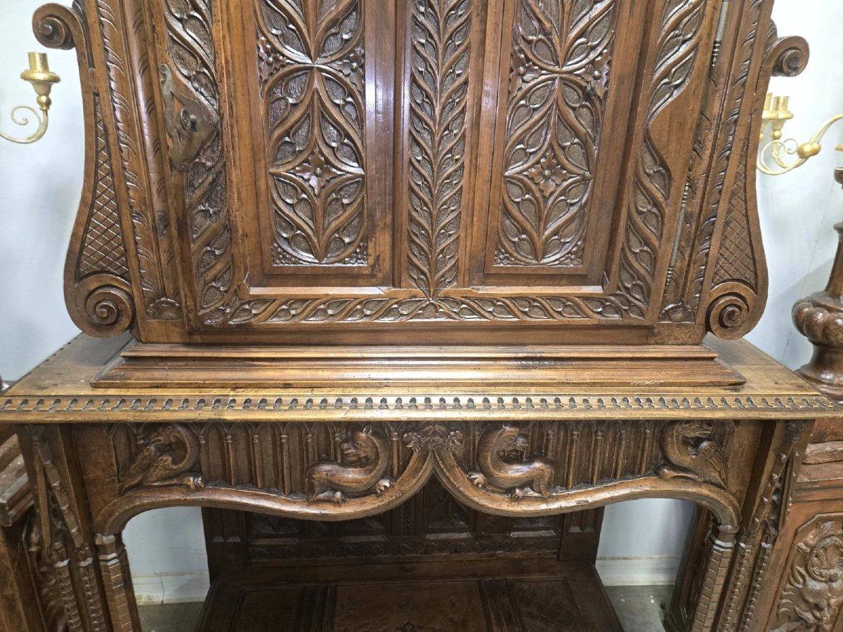 Renaissance Cabinet – 17th Century – Solid Walnut -photo-6