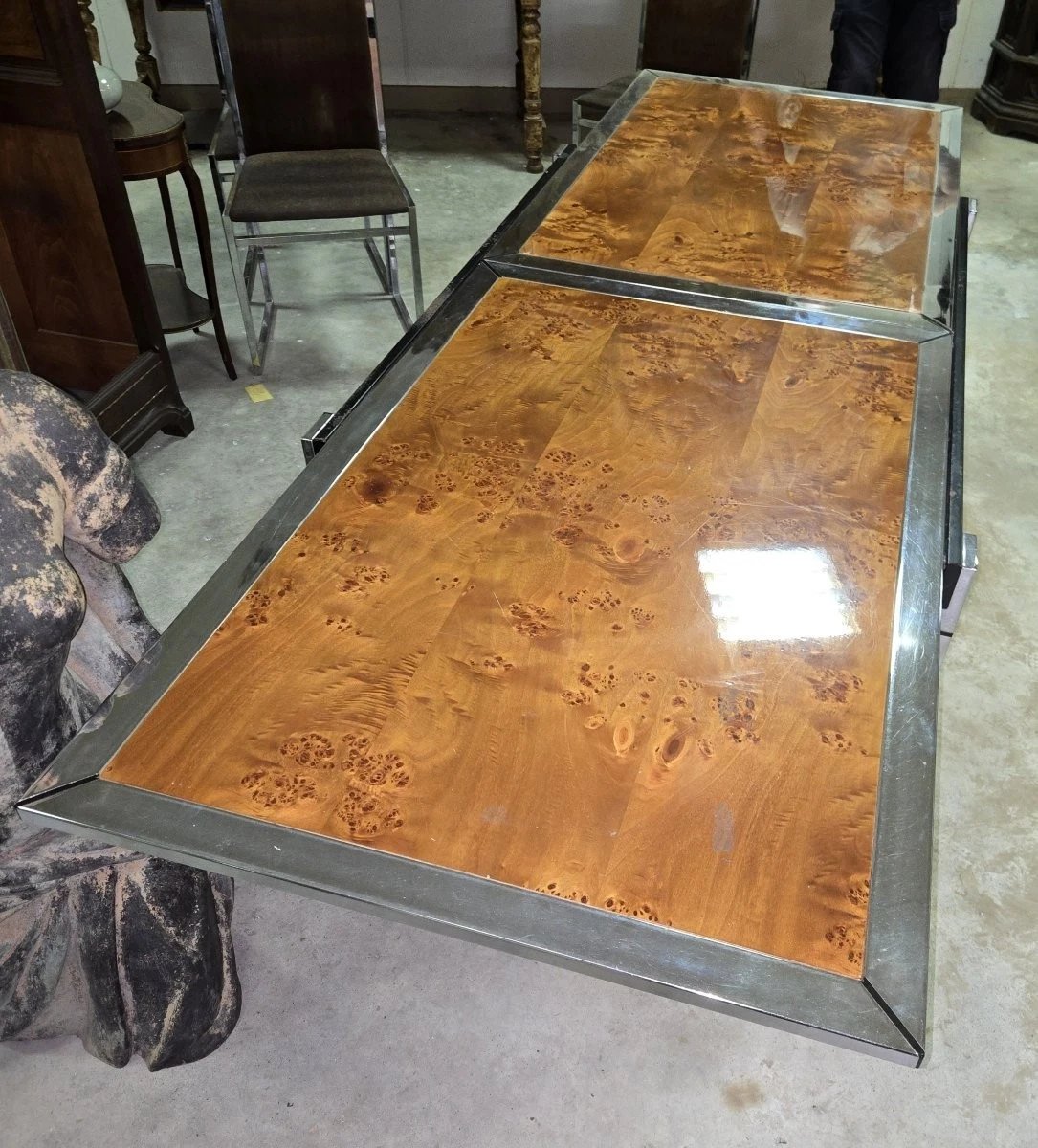 Table à allonges design – La Metal Arredo, Paderno Dugnano (Milano) – Années 1970-photo-7