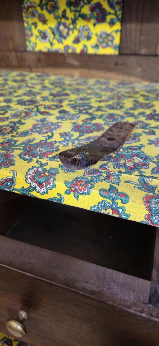 Grande armoire ancienne en noyer et ronce – époque Louis XV -photo-4