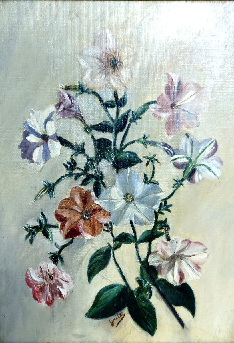 French School, 19th Century (dated 1893). In Its Original Gilt Frame With Richly Carved Decoration. -photo-2