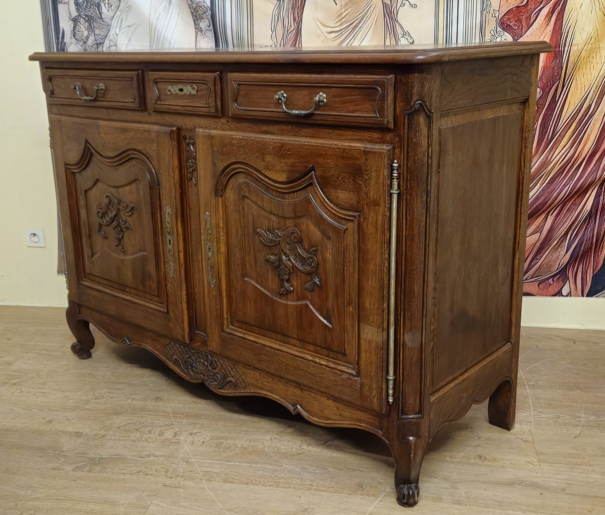 Buffet en chene massif – Style Louis XV – fin XIXᵉ -photo-2