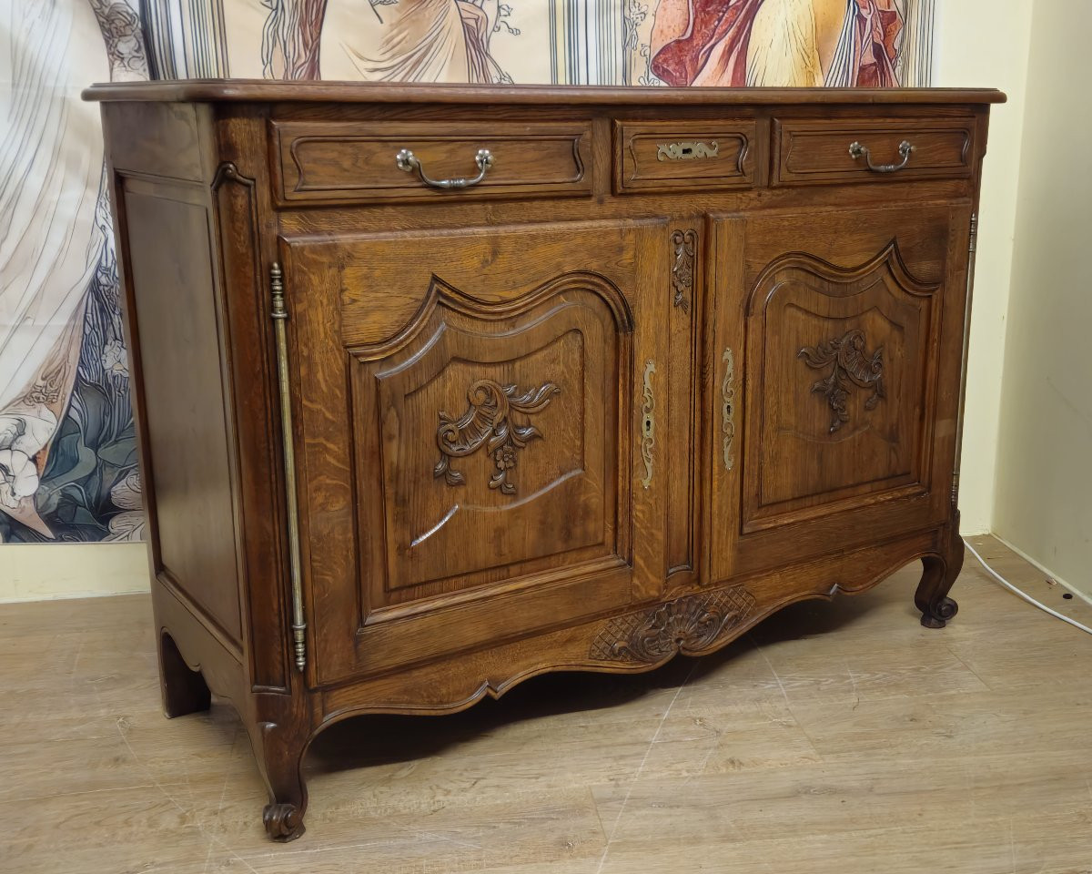 Buffet en chene massif – Style Louis XV – fin XIXᵉ -photo-3