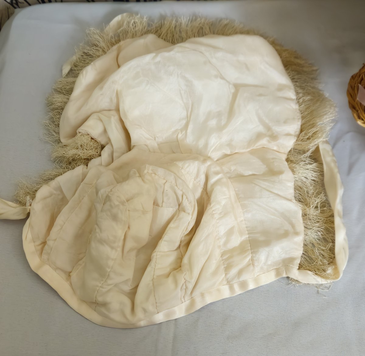 Grande poupée tête porcelaine marquée en creux SFBJ 14,  bouche ouverte,  h80 cm-photo-7