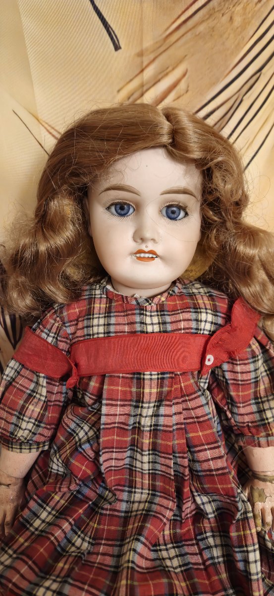 Ancienne poupée Mon Chéri – Léon Prieur Paris – tête porcelaine n°10 – vers 1930 – -photo-4