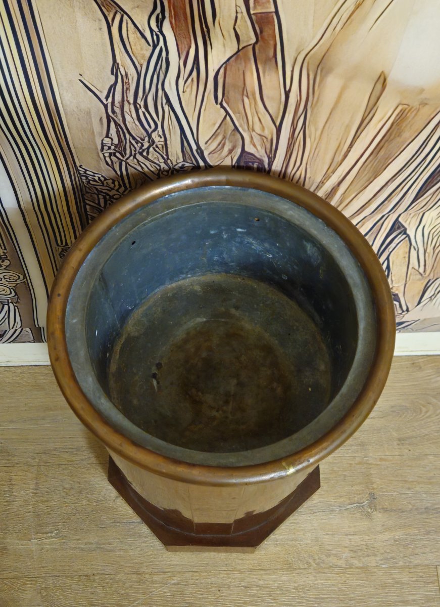 Somno / jardinière ancienne en acajou époque Empire – XIXᵉ siècle  -photo-3