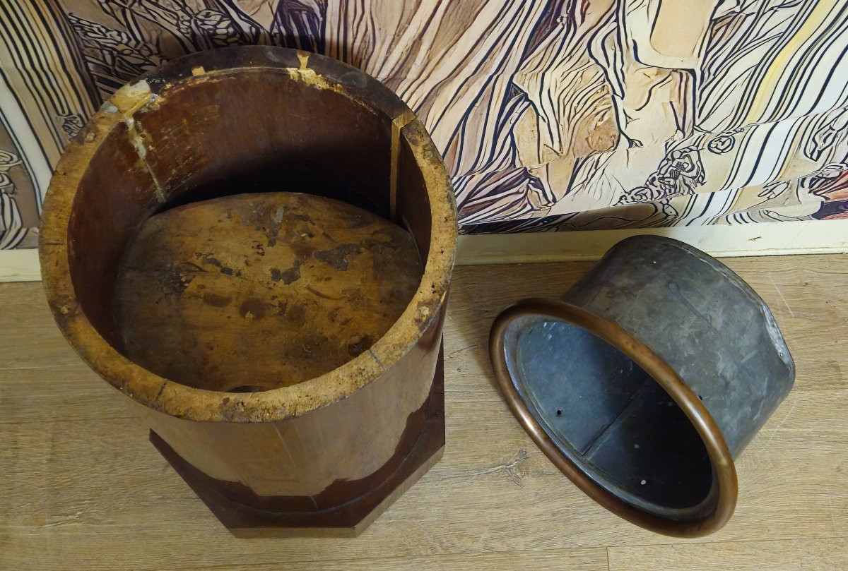 Somno / jardinière ancienne en acajou époque Empire – XIXᵉ siècle  -photo-4