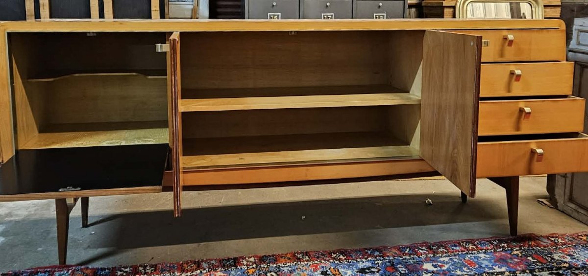 Roger Landault Sideboard – French Design, 1950s – Vintage Modernist Furniture -photo-2