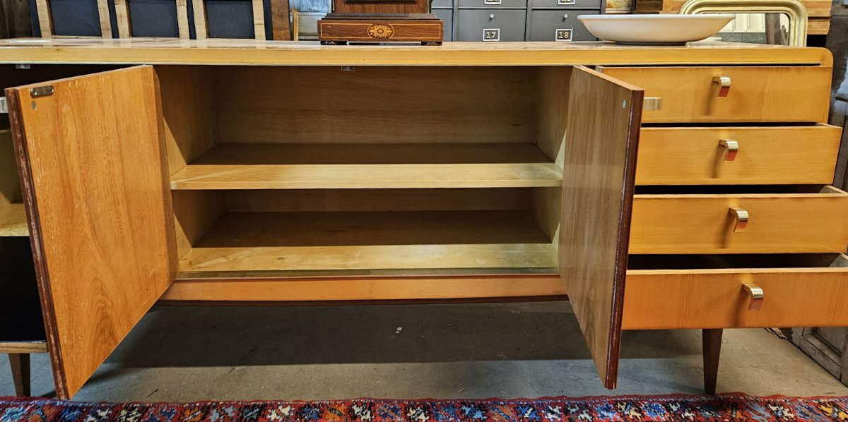 Roger Landault Sideboard – French Design, 1950s – Vintage Modernist Furniture -photo-5