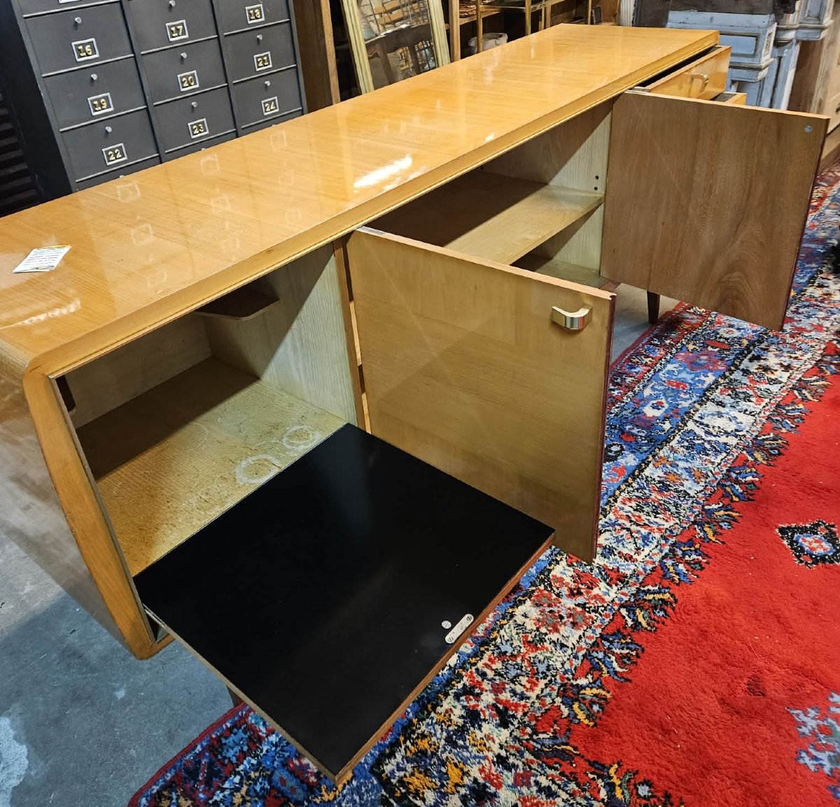 Roger Landault Sideboard – French Design, 1950s – Vintage Modernist Furniture -photo-8