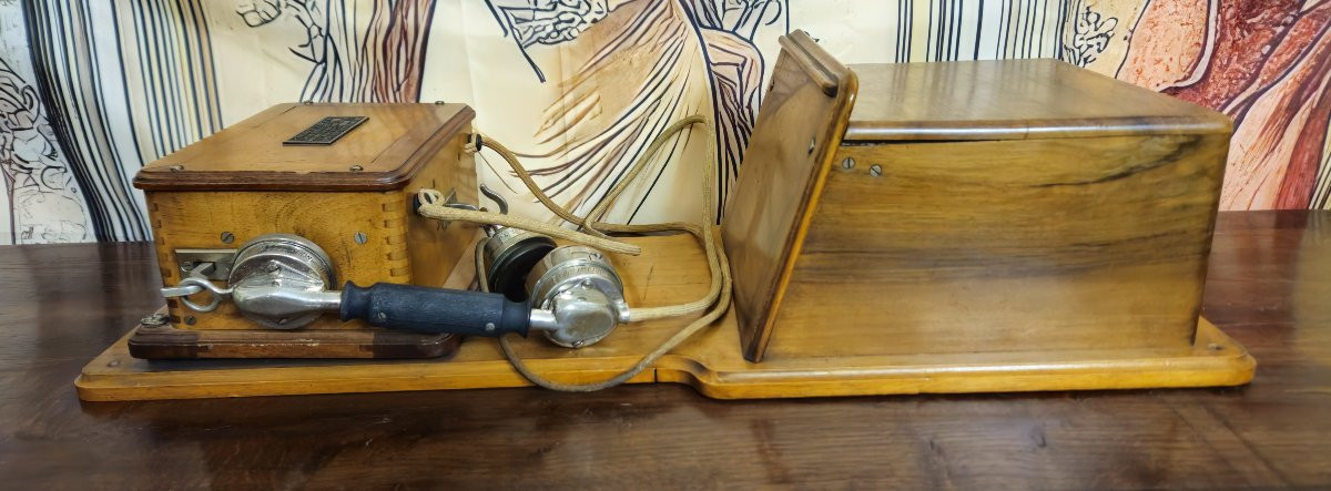 Antique Wall-mounted Telephone – Thomson-houston – Model 1911 – Competition 1918 –  -photo-1