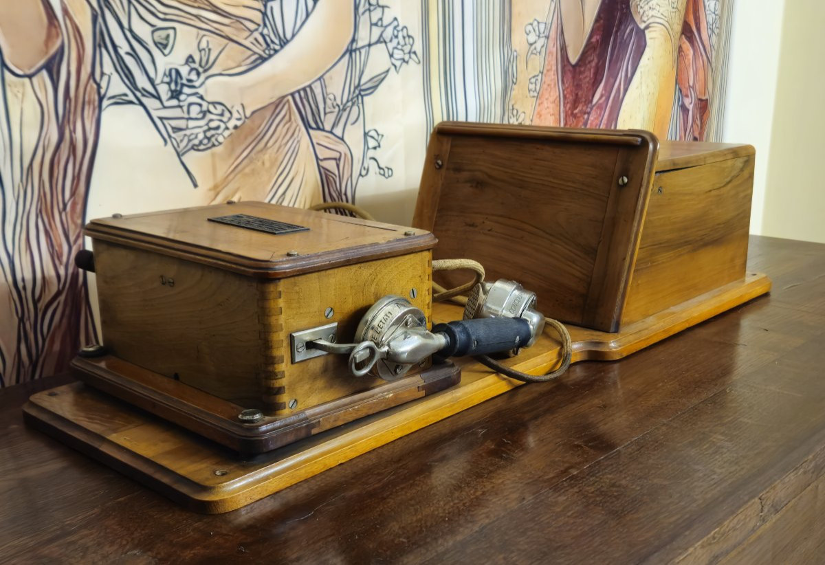 Antique Wall-mounted Telephone – Thomson-houston – Model 1911 – Competition 1918 –  -photo-2