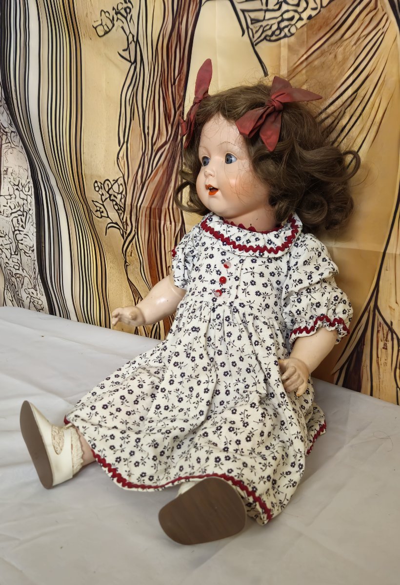 Ancienne poupée K & W Nicaput 333/11 – Allemagne – celluloïd – yeux dormeurs – vers 1950 -photo-2
