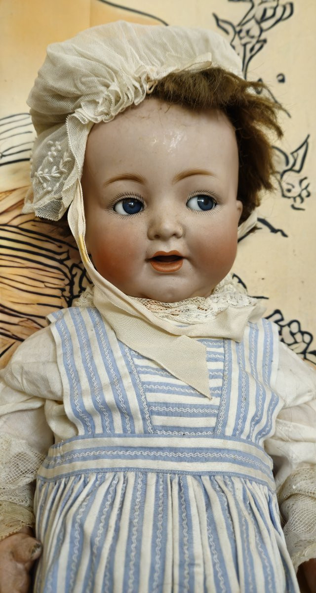 Antique Porcelain-headed Doll – Kr / Simon & Halbig – No. 126 – Germany – Circa 1910/1920 -photo-4