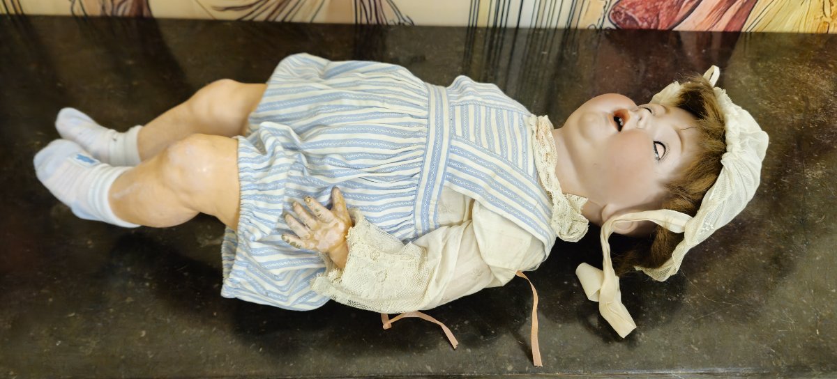 Antique Porcelain-headed Doll – Kr / Simon & Halbig – No. 126 – Germany – Circa 1910/1920 -photo-7