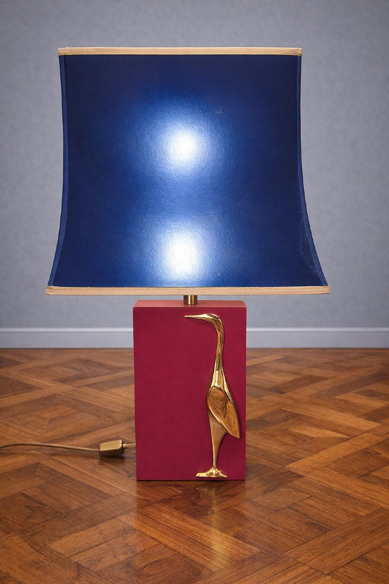 Paire de lampes de table vintage, travail Français dans le goût de la Maison Charles-photo-1