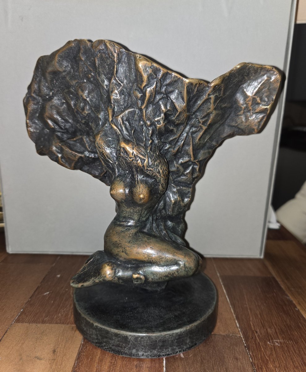 Bronze Sculpture Signed Nizam Güner / Limited Edition No. 1 Of 7  -photo-1