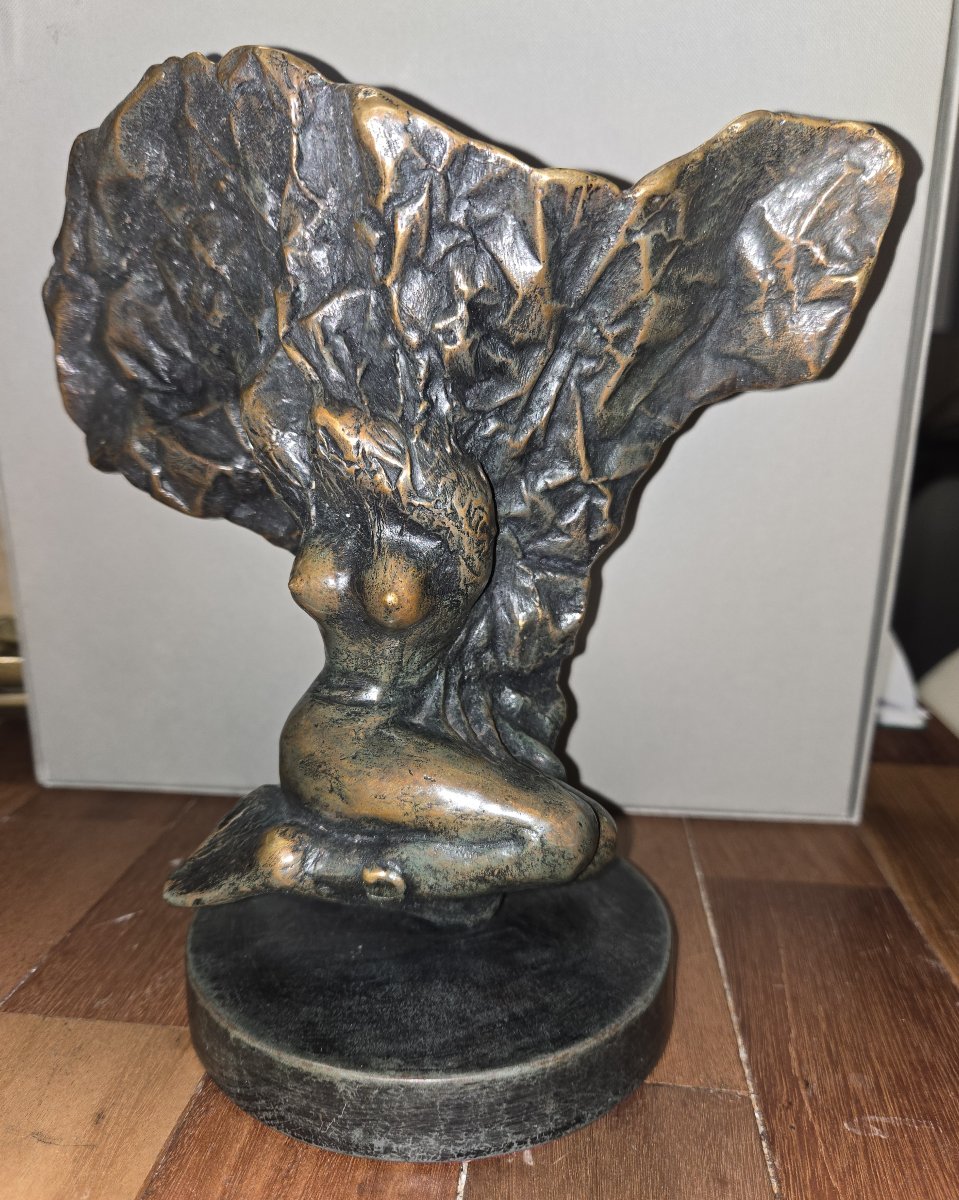 Bronze Sculpture Signed Nizam Güner / Limited Edition No. 1 Of 7  -photo-2
