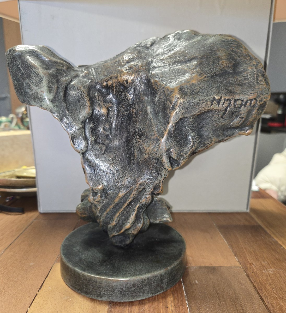 Bronze Sculpture Signed Nizam Güner / Limited Edition No. 1 Of 7  -photo-4