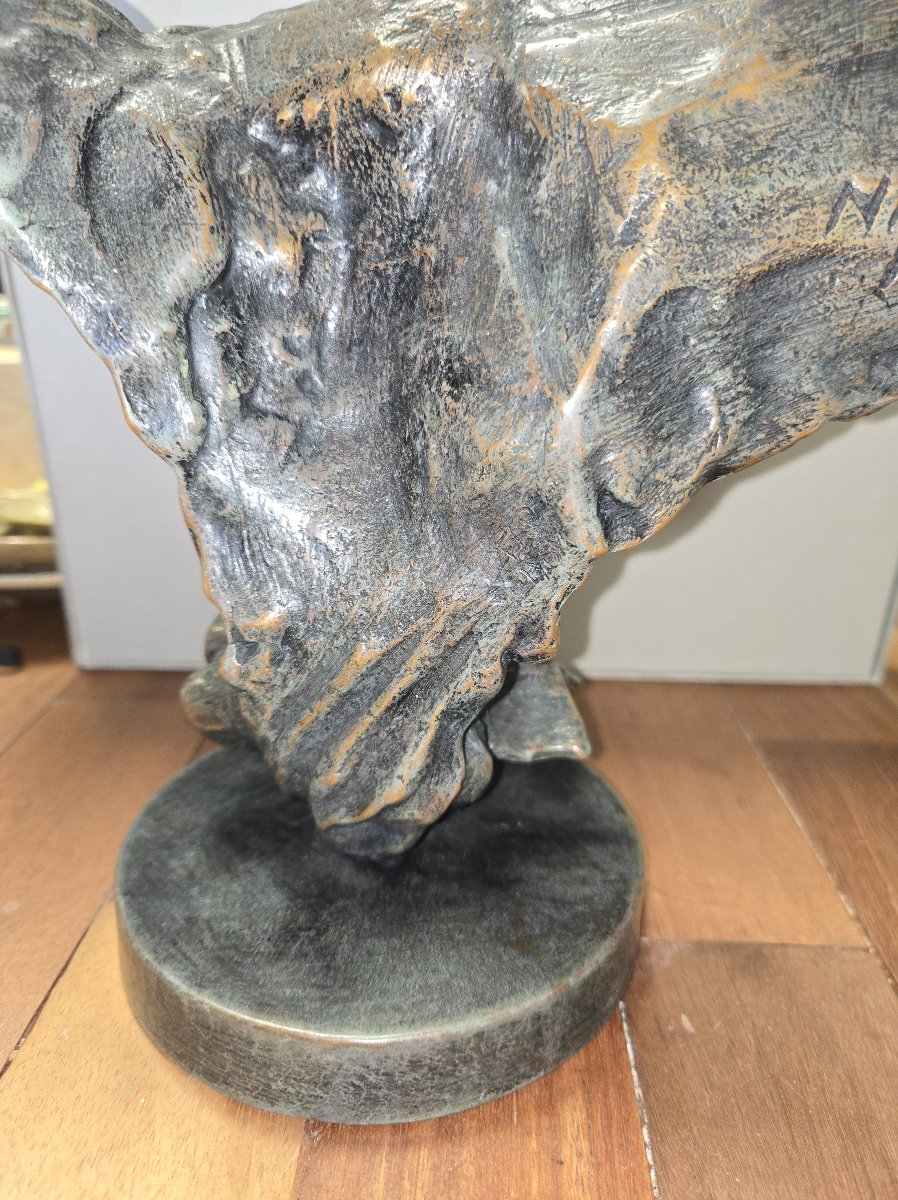 Bronze Sculpture Signed Nizam Güner / Limited Edition No. 1 Of 7  -photo-5