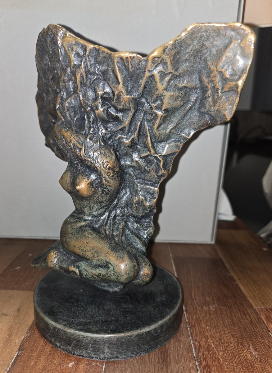 Bronze Sculpture Signed Nizam Güner / Limited Edition No. 1 Of 7  -photo-6