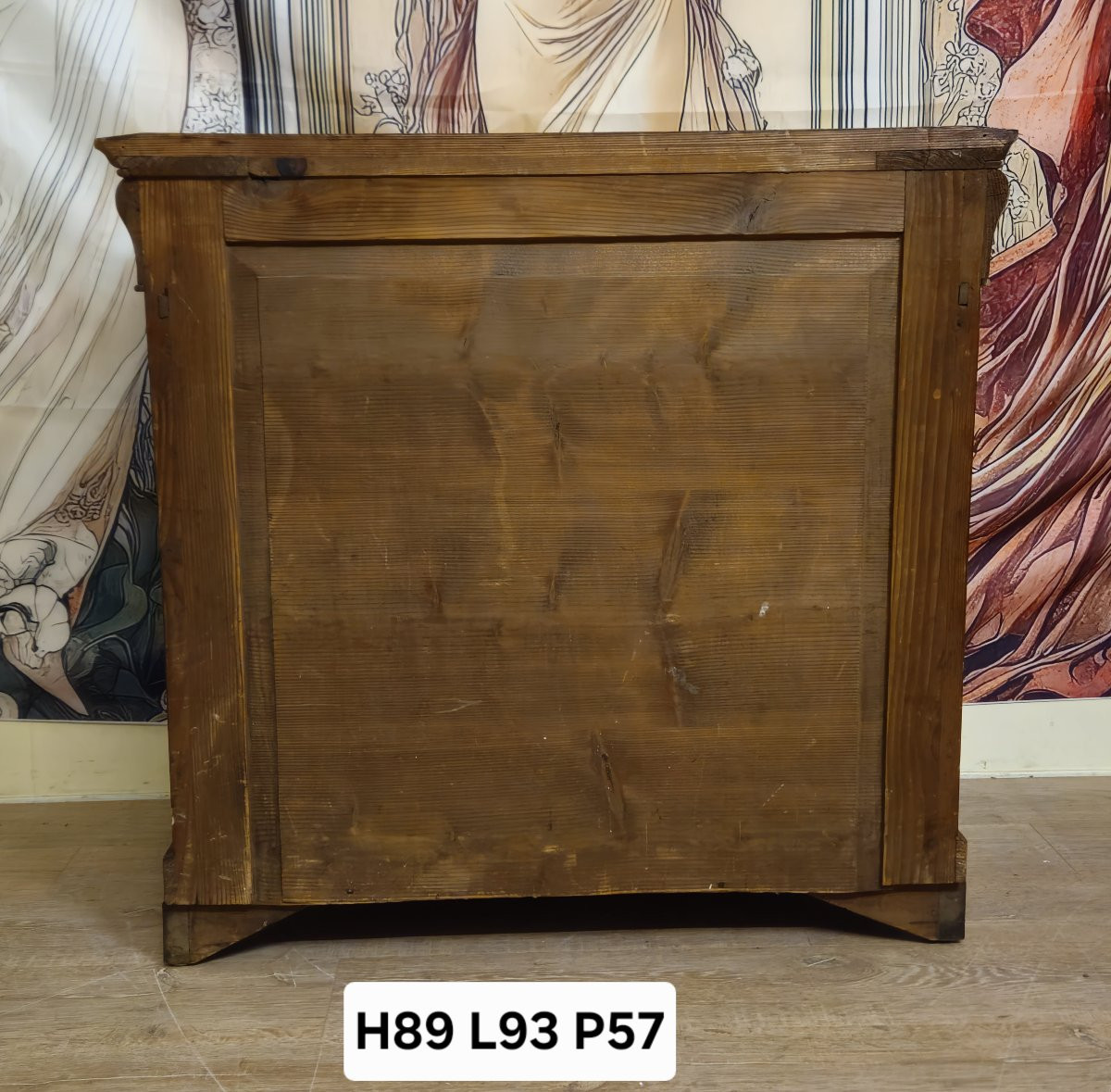 Buffet a doucine / Commode époque Restauration en noyer – XIXe siècle -photo-8