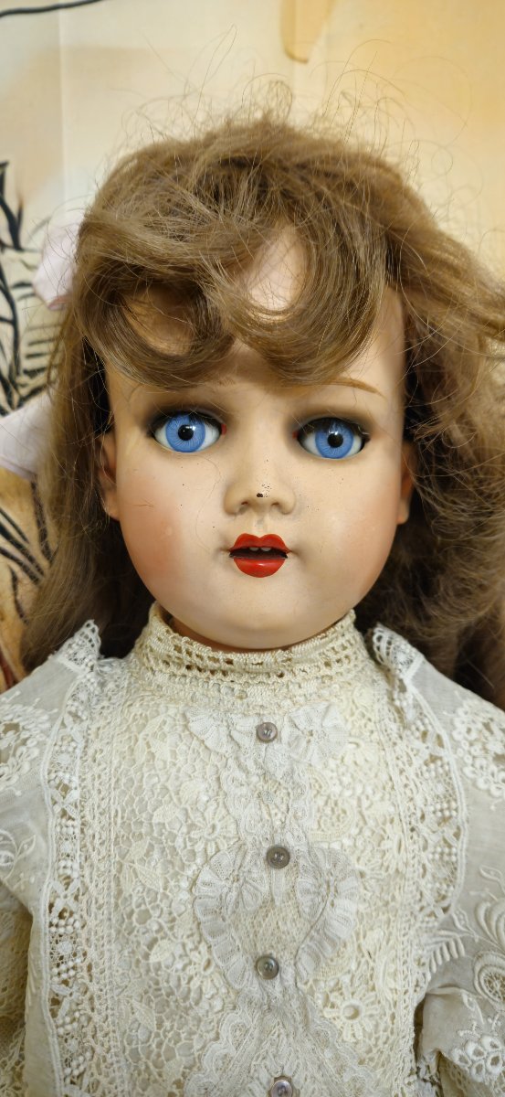 Poupée E.R. HOYE UNICA – Belgium — grande poupée (années 1930-50)  marquage très clair-photo-4