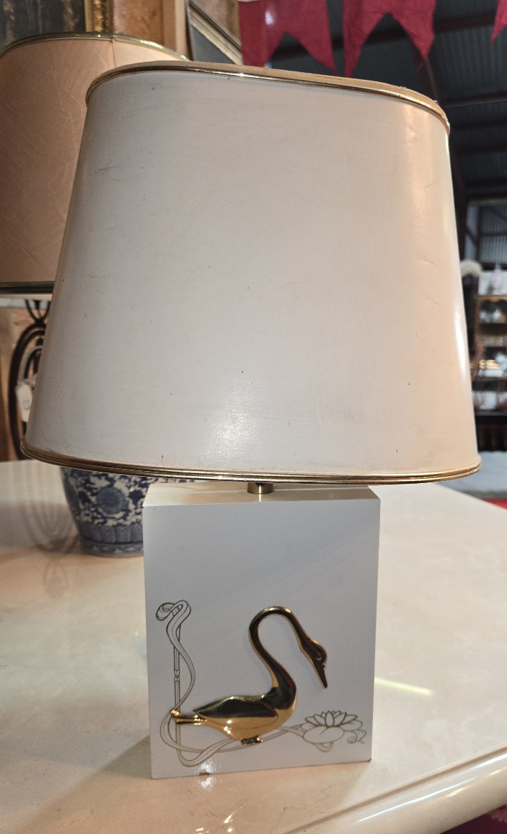 Lampe de table vintage de style Maison Charles, travail français des années 1970-photo-1