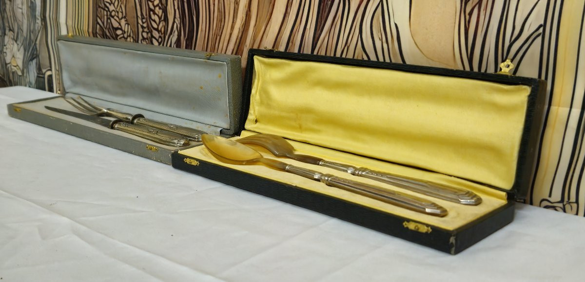 Art Of The Table: Reunion Of Two Silver-plated Cutlery Sets / B-photo-2