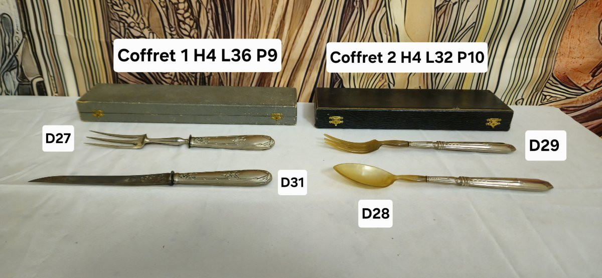 Art Of The Table: Reunion Of Two Silver-plated Cutlery Sets / B-photo-7