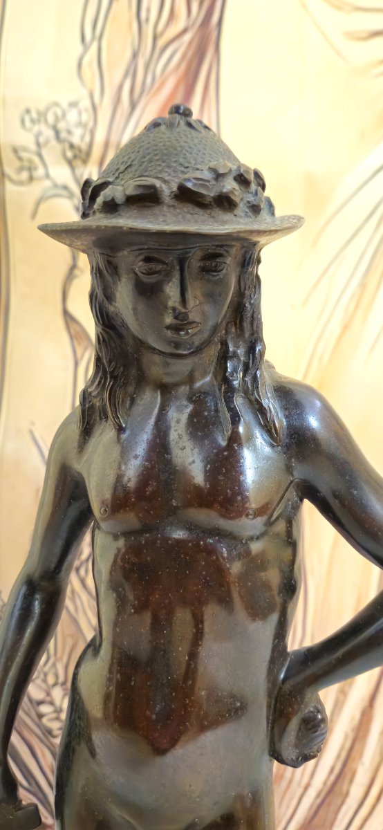 Bronze Sculpture / David And Goliath Signed F Di Luca-photo-5