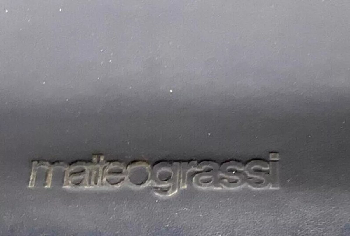 Suite de 5 chaises de salle à manger design Ross Littell pour Matteo Grassi – cuir noir -photo-3