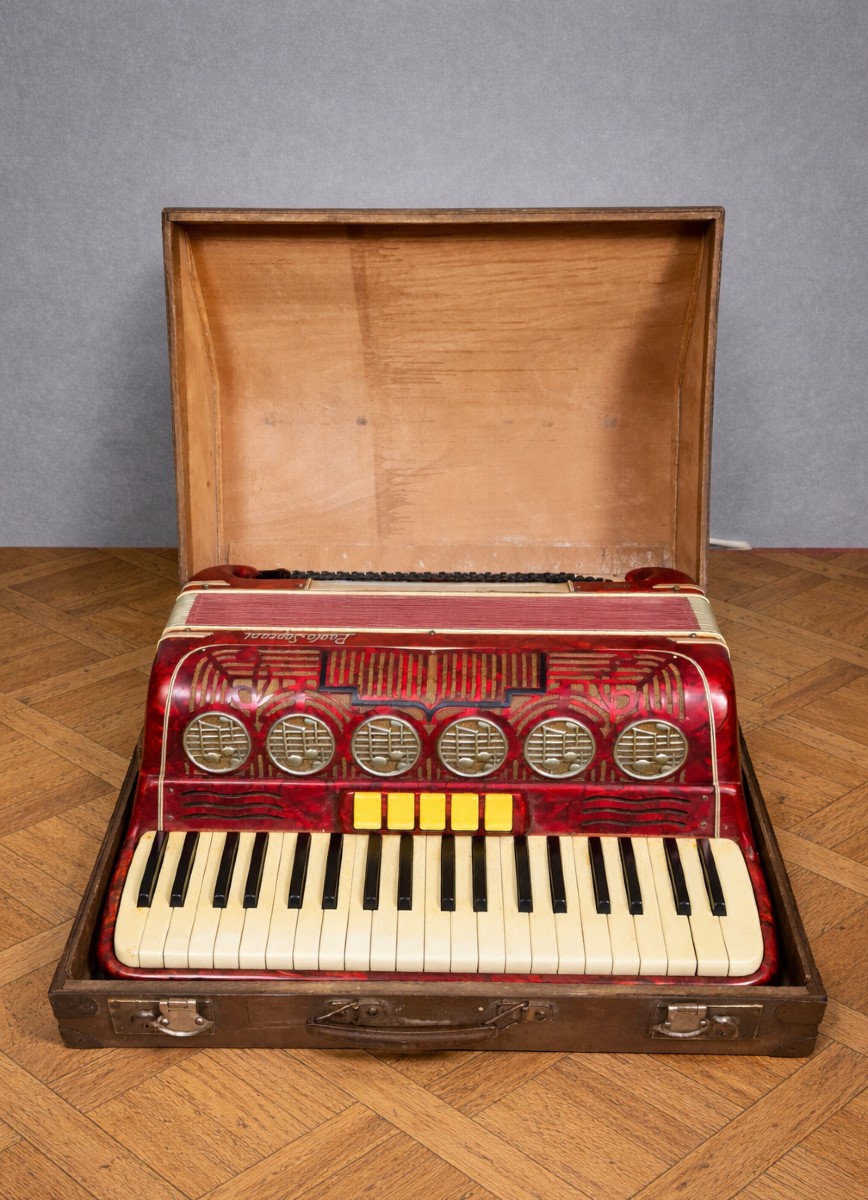 Accordéon Paolo Soprani – Castelfidardo, vers 1950, avec coffret d’origine