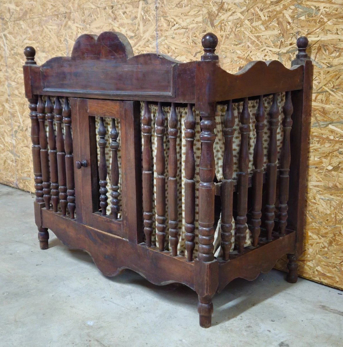 Pannetiére / meuble d’appoint a suspendre / noyer / XVIIIeme  -photo-1