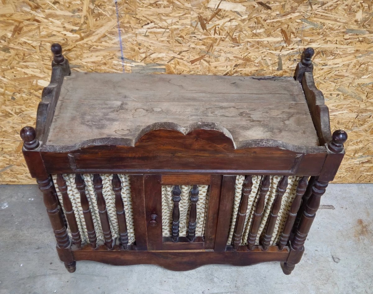 Pannetiére / meuble d’appoint a suspendre / noyer / XVIIIeme  -photo-2