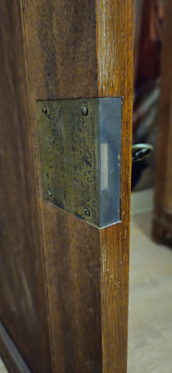 Sideboard Inlaid With Precious Woods (boulle Style), Napoleon III Period - 19th Century-photo-5