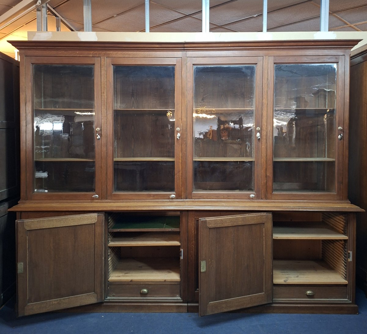 Very Large Oak Store Bookcase - Late 19th Century, Napoleon III-photo-2