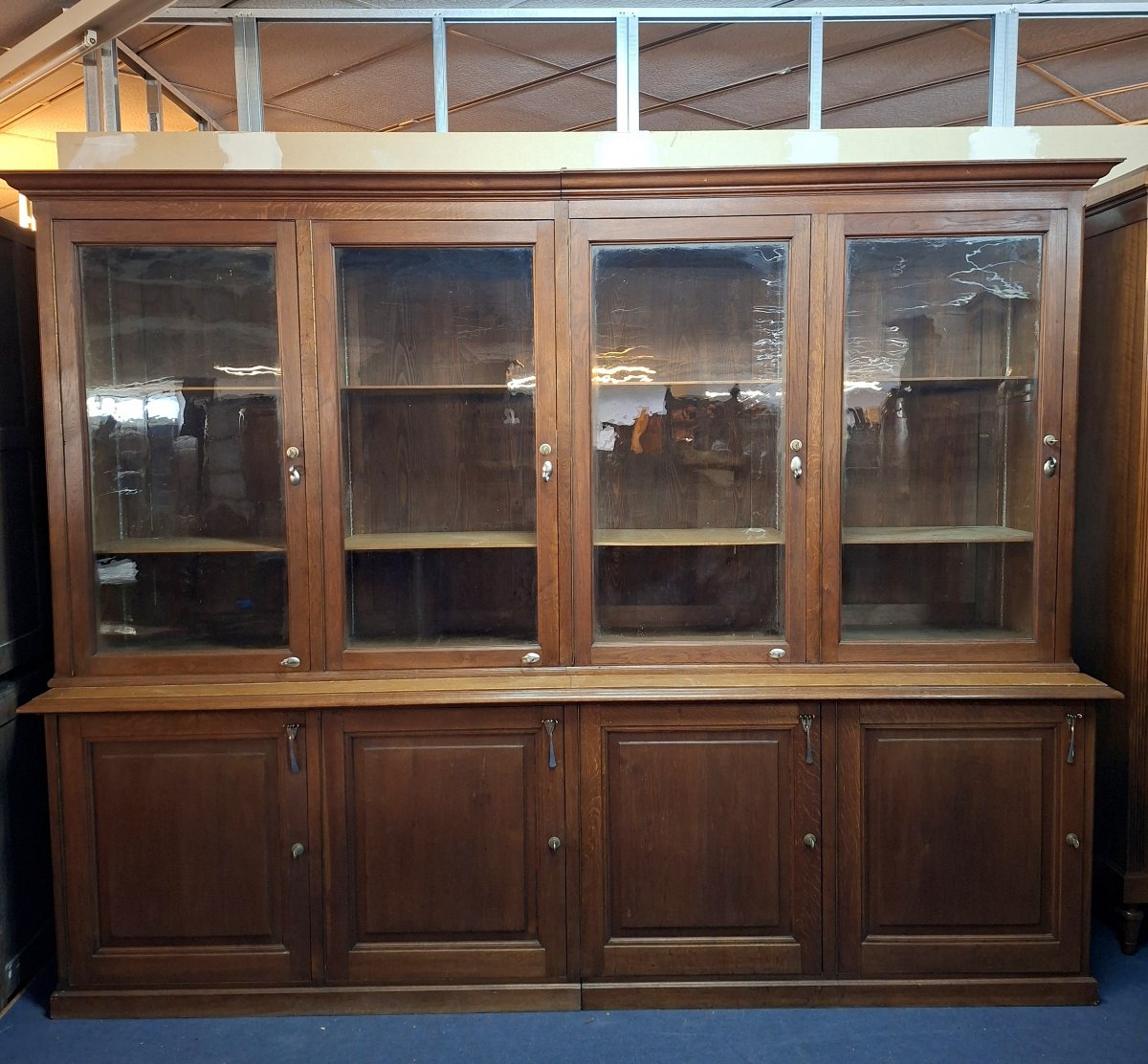 Very Large Oak Store Bookcase - Late 19th Century, Napoleon III-photo-4